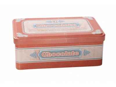 Retro Boite A Provision Chocolate 18.4x 11.5xh7.2cm