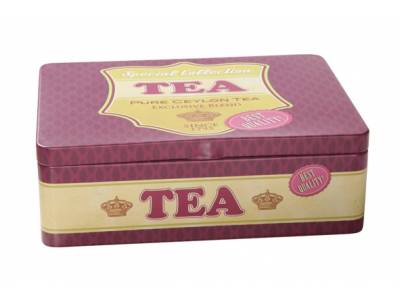 Retro Voorraaddoos Tea 20x14xh6.5cm 