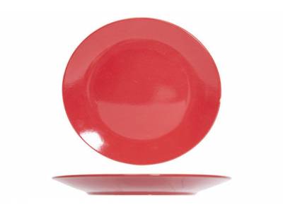 Serena Red Dessertbord D20cm - Glanzend Rood