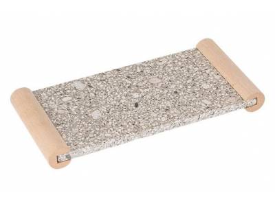 Medical Stone Tray Handles In Hout 32.2x 15cm Rechthoek