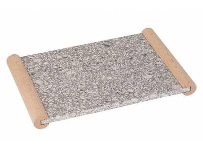 Medical Stone Tray Handles In Hout 30.5x 20cm Rechthoek