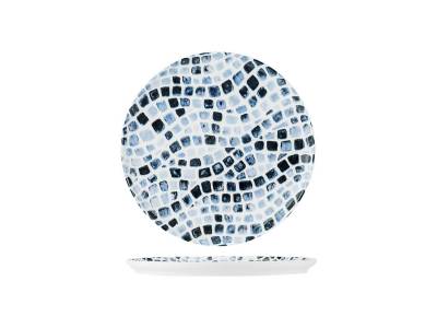 Mosaic Blue Assiette Dessert D19cm New Bone China