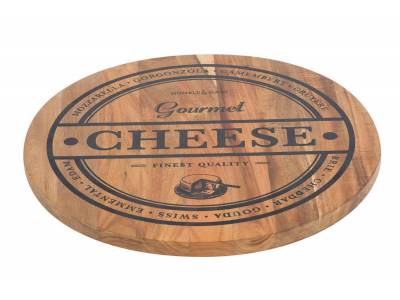 Kaasplank Cheese D35xh1,8cm Rond Acacia 