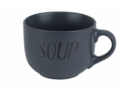 Soup Dark Grey Beker 'soup' D11xh8,5cm 51cl