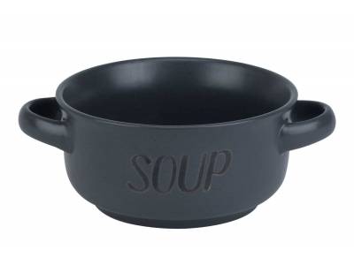 Soup Dark Grey Bol A Soupe 'soup'd13,5cm H6.5cm - 47cl