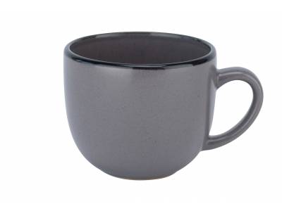 Speckle Grey Tasse 24cl D8,5xh7,1cm Bord Noir