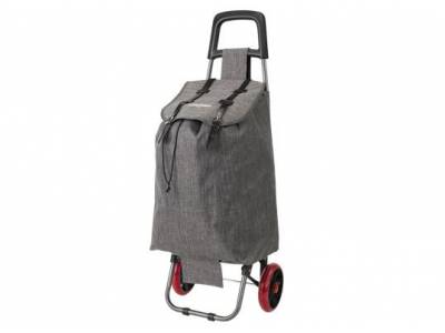 Smart Grijs Shopping Trolley 40l Max25kg Painted Steel-polyester Bag