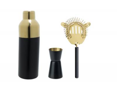 Set Cocktail Shaker 550ml+doseur Cockt 1 5-30 Ml+tamis