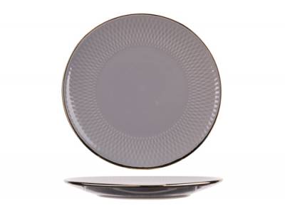 Kp Ravenna Grey Assiette Plate D19,5cm Craft Box