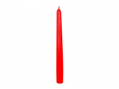 Bougie Pointue Set10 Rouge H240xd22mm 