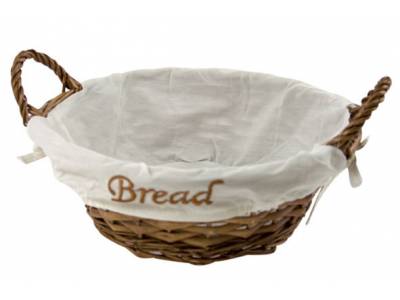 Mandje Bread 3ass Donkerbruin-lichtbruin -honingbruin D25xh8,5cm Rond