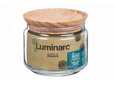 Pure Jar Pot Couvercle Bois 0,50l Durable