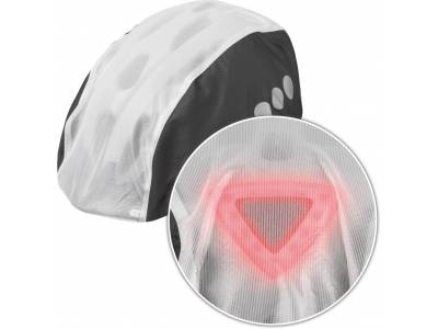 Regenhoes helm transparant/zwart toplight