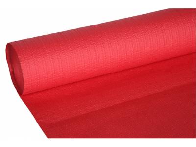 Ct Prof Tafelkleed Rood 1,18x20m Papier - Gewafeld