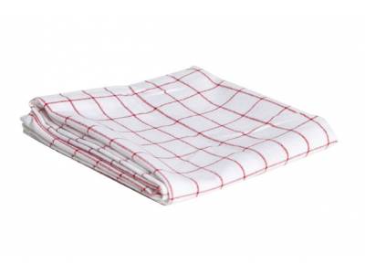 Keukenhanddoek Grove  Ruit Rood-wit 100 Katoen 72x50cm-72gr/m²