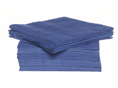 Ct Prof Serviet Tt S40 38x38cm Bleu Nuit Papier Textiel-touch