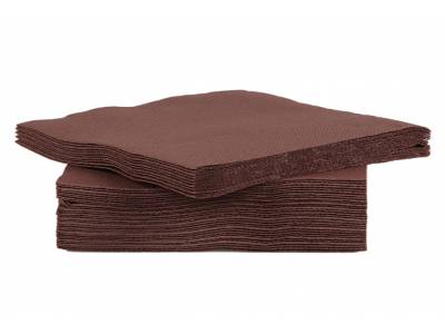 Ct Prof Serviet Tt S40 25x25cm Chocolat Papier Textiel-touch