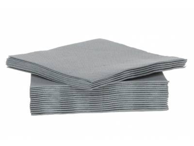 Ct Prof Serviette Tt S40 25x25cm Gris. Papier Textiel-touch
