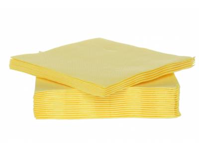 Ct Prof Serviette Tt S40 25x25cm Jaune Papier Textiel-touch