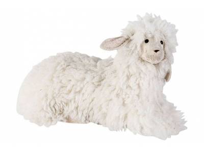 Schaap Wool Wit 37x19xh20cm Foam 