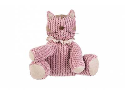 Deurstop Kat Roze 27x25xh23cm 