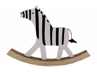 Schommel Zebra Zwart-wit 22x2,5xh16cm Ho Ut