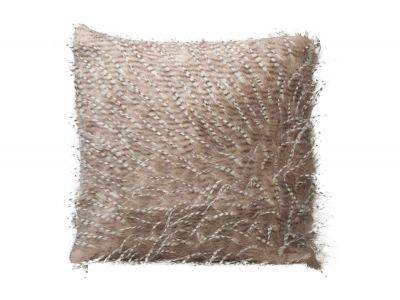 Kussen Feathers Beige 45x45xh10cm Polyes Ter