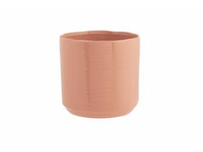 Bloempot Oud Roze 11x11xh10,5cm Cilindri Sch Aardewerk