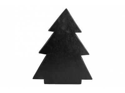 Kerstboom Vintage Zwart 18x5xh24,5cm Alu Minium