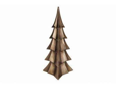 Kerstboom Louis Bruin 16,5x16,5xh38,5cm Langwerpig Polyresin