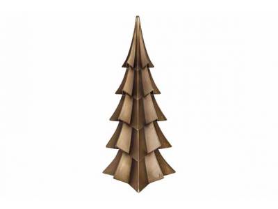 Kerstboom Louis Bruin 11,6x11,4xh26cm La Ngwerpig Polyresin