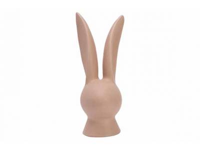 Hoofd Rabbit Zand 8,2x8,3xh19cm Langwerp Ig Porselein