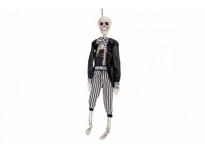 Skelet Hangend Prisoner Zwart-wit 9x5,5x H40cm Kunststof