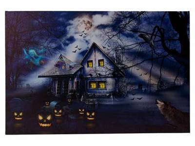 Canvas House Pumpkins Led 2aabat Not Inc L Multi-kleur 40x60xh2,5cm Rechthoek
