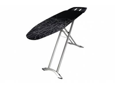 Table A Repasser Primera Plus Pro 125x41 Black Metalic Iron Rest+rack