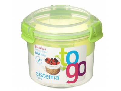 Sistema To Go ontbijtkom met compartiment Breakfast 530ml (6 ass.)