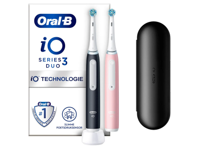 iO 3 Zwart En Roze Elektrische Tandenborstel