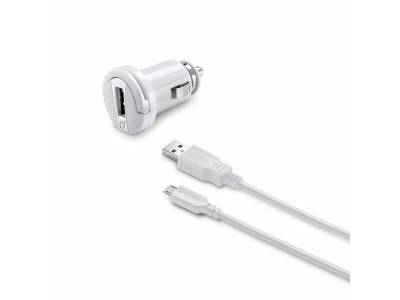 Chargeur voiture kit 10W/2A micro-usb Huawei & autres blanc