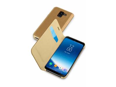 Samsung Galaxy A8 (2018) housse book essential brun