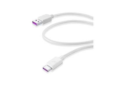 Usb kabel usb-a naar usb-c 12m Huawei super charge wit