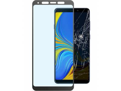 Samsung Galaxy A9 (2018) SP gehard glas capsule zwart