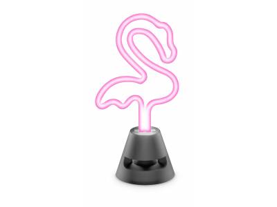 Neon beat haut parleur LED flamingo