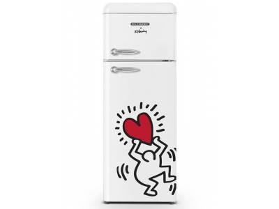 Réfrigérateur 2 portes Keith Haring 211 L blanc