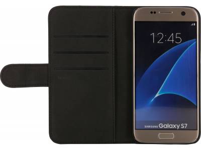 Samsung Galaxy S7 wallet leder zwart