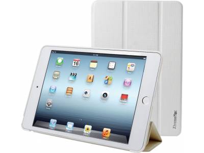 iPad Mini 4 housse microfolio stand &amp; magnète active blanc