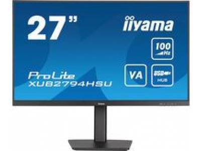 PROLITE 27inch Full HD monitor met VA-paneel, 100Hz verversingssnelheid en 15cm in hoogte verstelbare voet