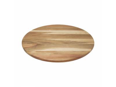Planche à servir ronde en bois d'acacia ø40cm H 1.8cm