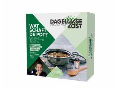 Dagelijkse Kost Cocotte - Boîte à ragouôt (linge à vaisselle, mélange d'épices, recette)