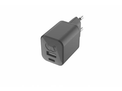 USB + USB-C Mini Charger 30W PD Smokey Grey