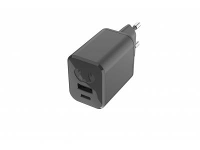 USB + USB-C Mini Charger 45W PD Storm Grey